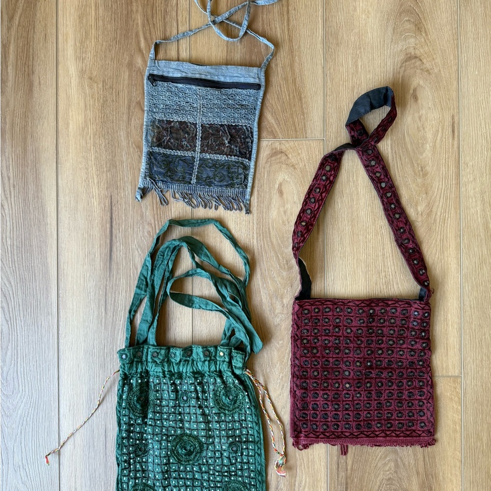Handcrafted in India - Bohemian Bag Set of 3